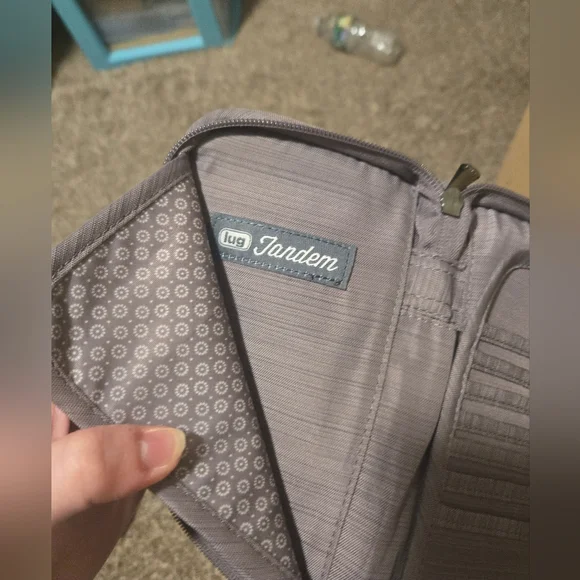 Lug Quilted Wallet in Soft Gray - Picture 3 of 5